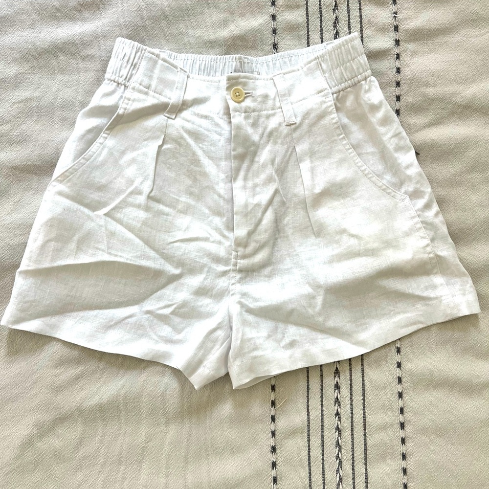 NWT Madewell White Linen Shorts